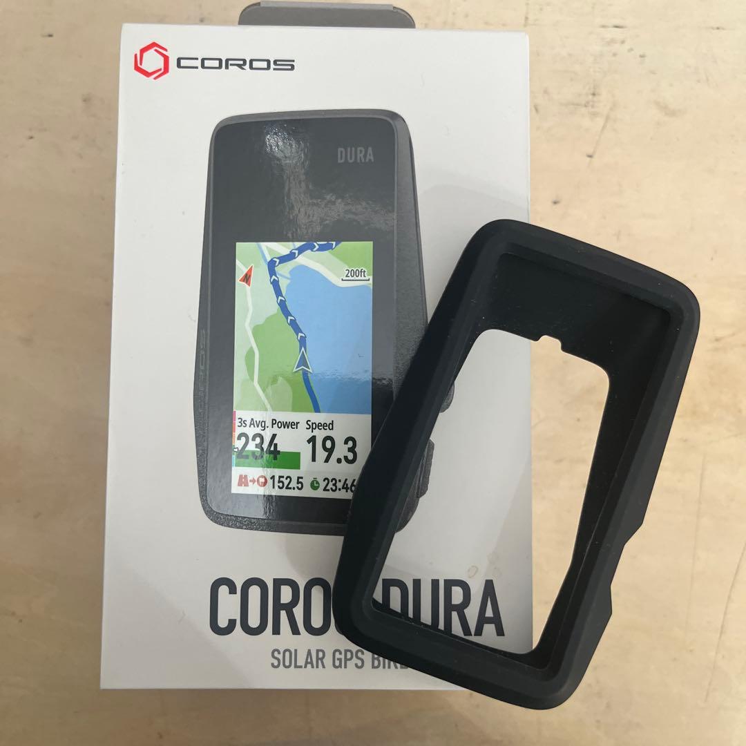 COROS DURA サイクルコンピューター シリコンケース　ガラスフィルム付