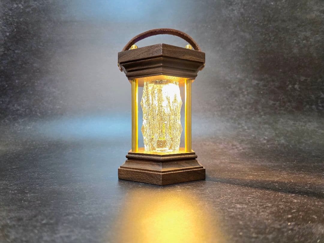 ゴールゼロ クリスタルシェード ウォールナット ルーカス ランタンシェード