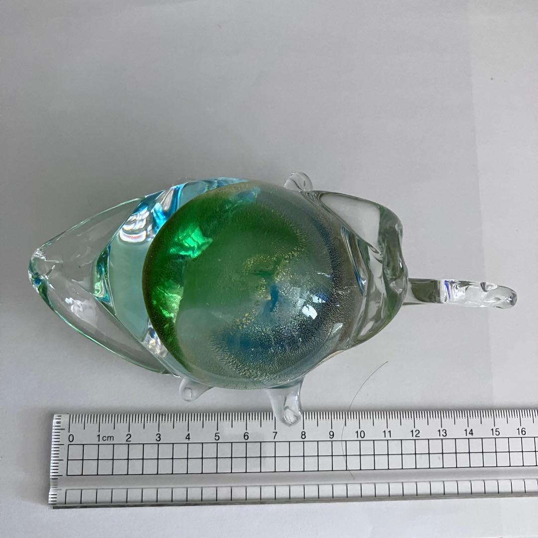 ヴェネチアングラス ムラーノ　murano ガラス置物　硝子細工　 亀　カメ
