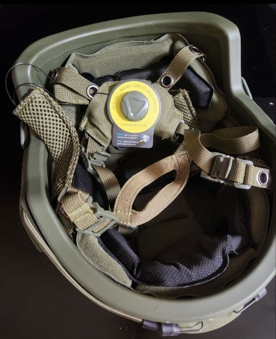 NIJ-Ⅲa 実物 防弾ヘルメット 55㎝～62㎝ /OD、 FAST OPS