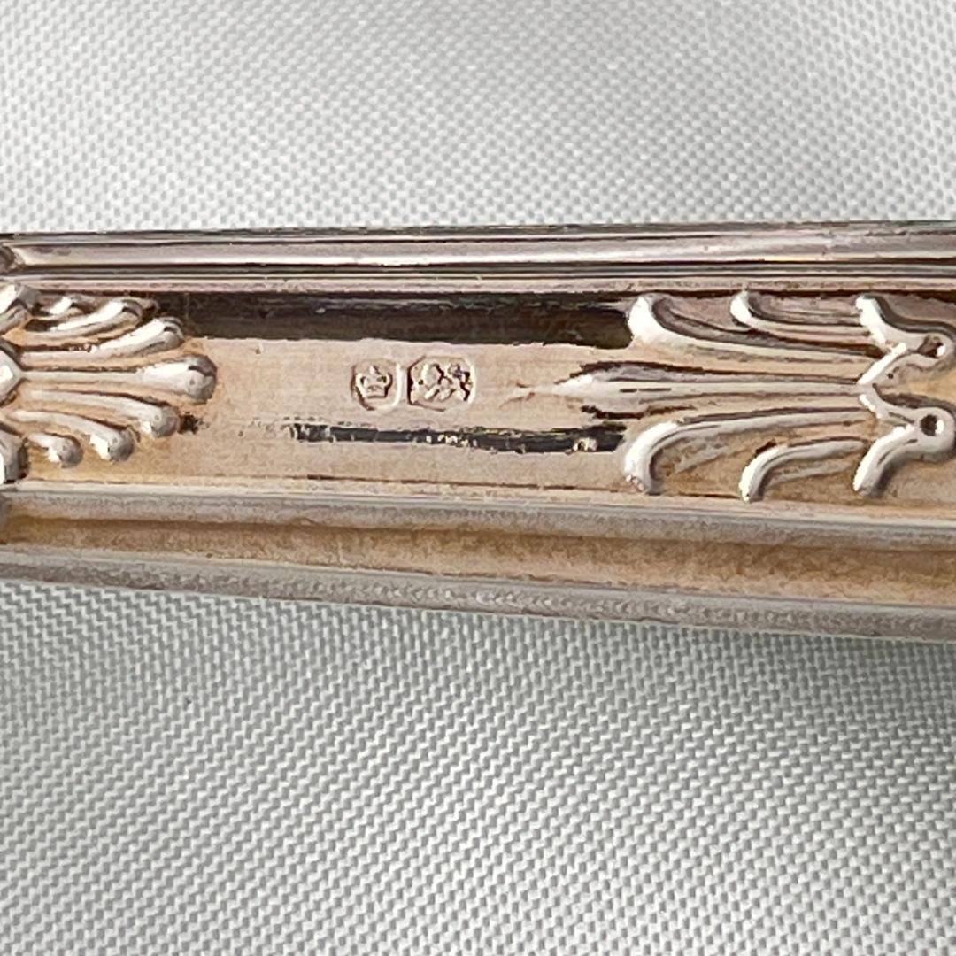 【Harrison Brothers】 【純銀ハンドル】プレザーブスプーン