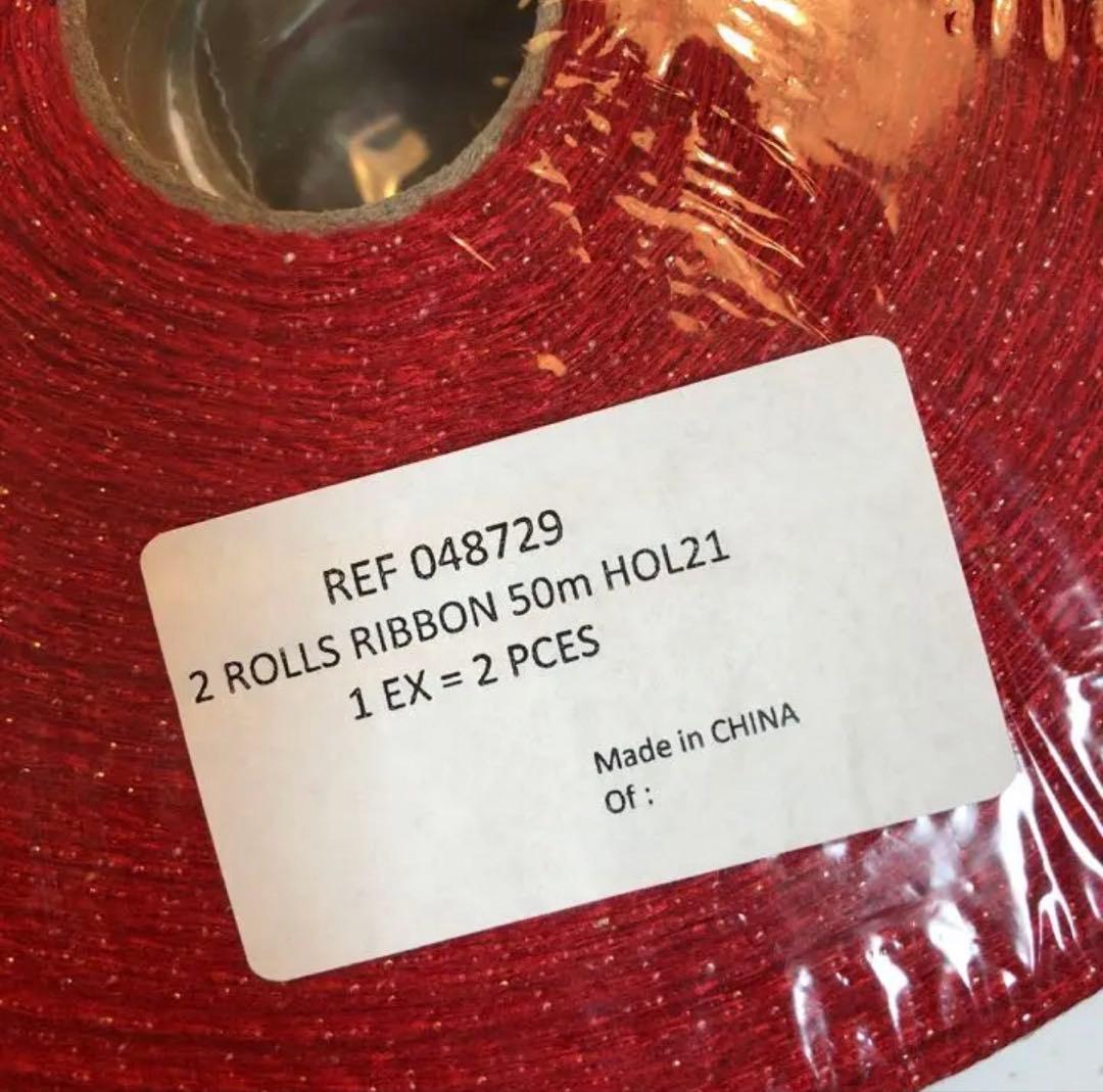 シャネル　2021年クリスマス限定　リボン　2ロールセット