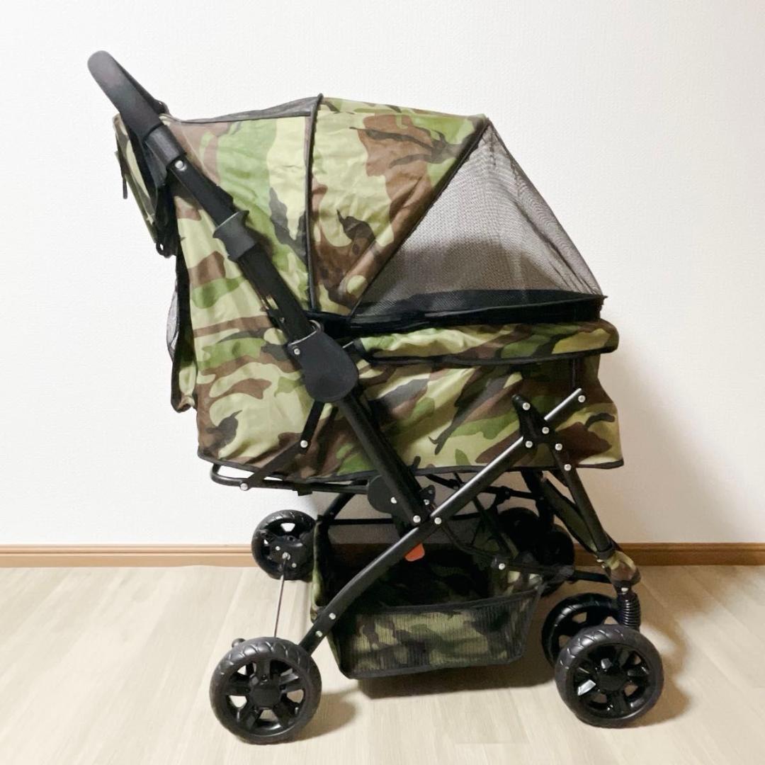 ピッコロカーネ PRIMO プリモ 迷彩柄 カモフラージュ ペットカート 対面式