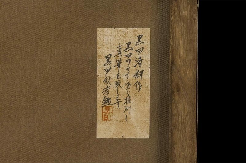 黒田清輝　油彩　肉筆『裸体婦人像』表と裏サイン　鑑定証　F6号　額無　b879