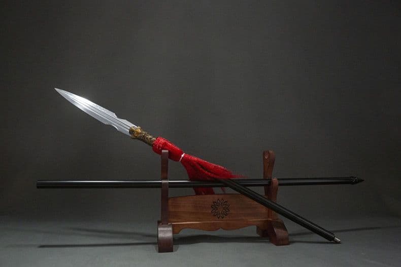 趙雲【虎がほえる】 古兵器 武具 覇王銃 冷兵器 手鍛造打 護身工具 装飾用