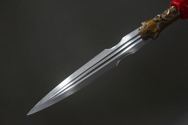 趙雲【虎がほえる】 古兵器 武具 覇王銃 冷兵器 手鍛造打 護身工具 装飾用