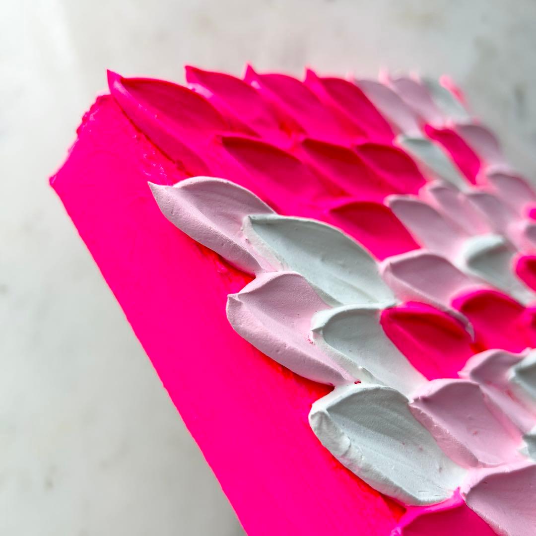 W 絵画原画 アクリル画テクスチャーアート