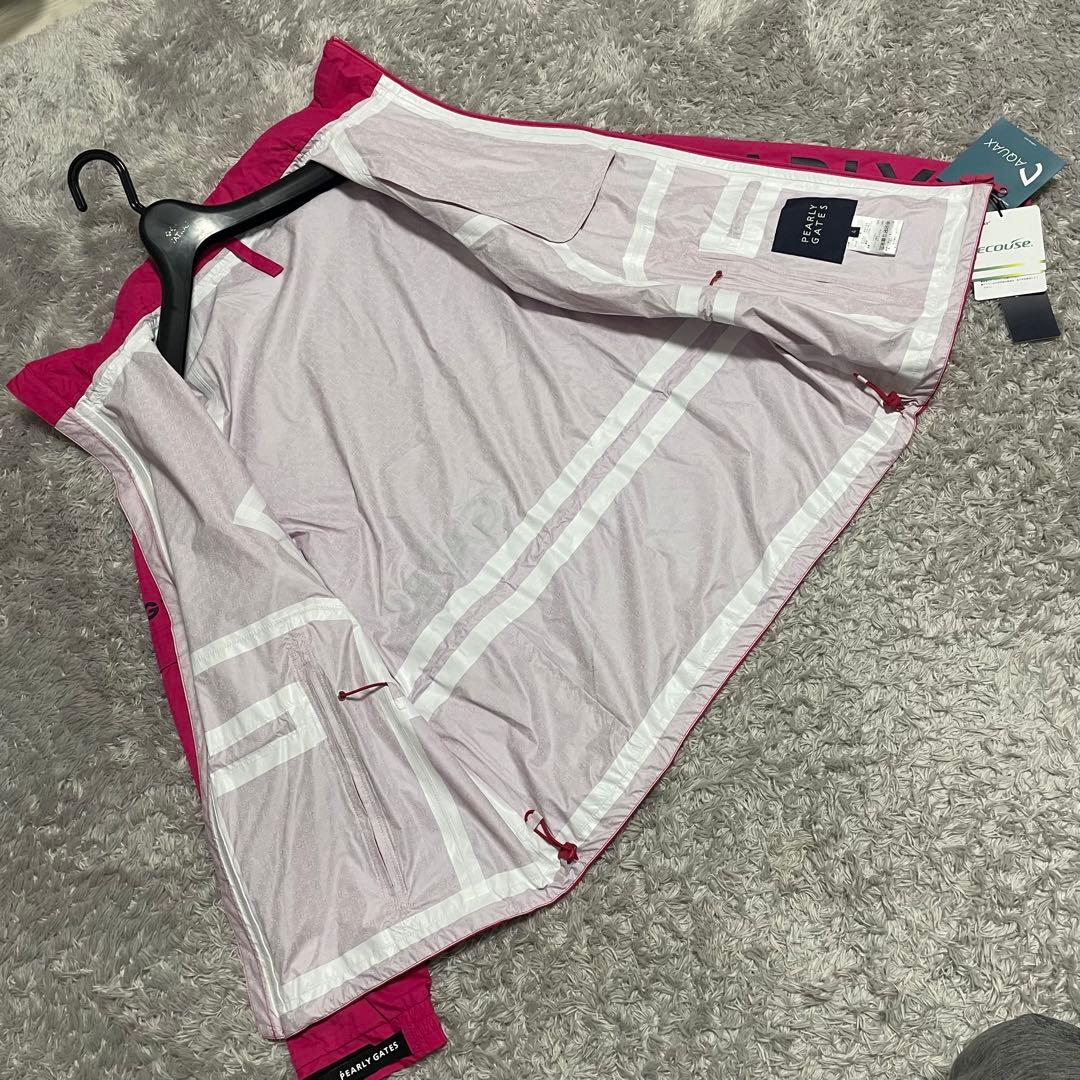 紅い靴 新品タグ付き　パーリーゲイツ AQUAX レインウェア 防水