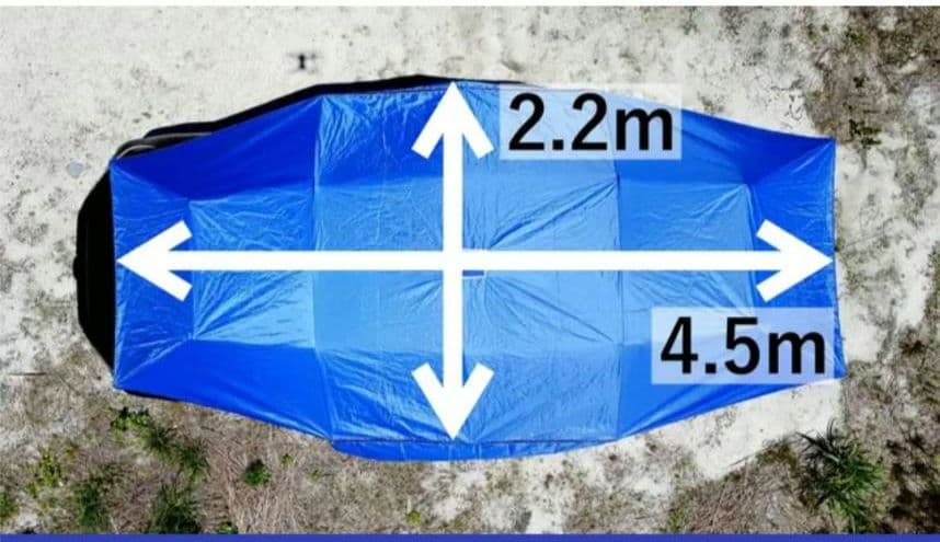 日よけソーラーカーシールド 車用　アウトドア　タープ　テント　キャンプ