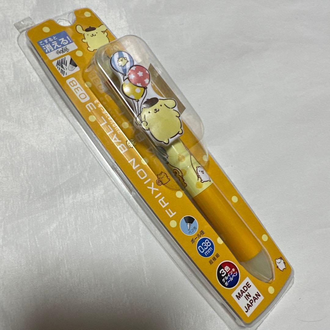 希少　サンリオ　ポムポムプリン　PILOT フリクション　ボールペン　3色