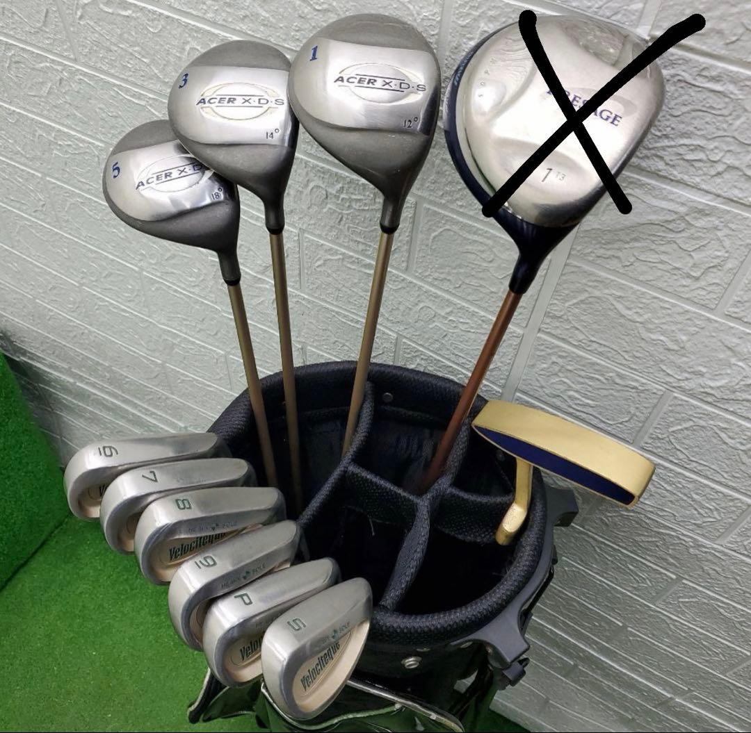 初心者用レディースゴルフクラブセット 10本