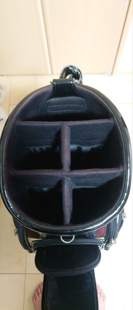 ※かーぴん PUMA キャディバッグ 黒 シルバー