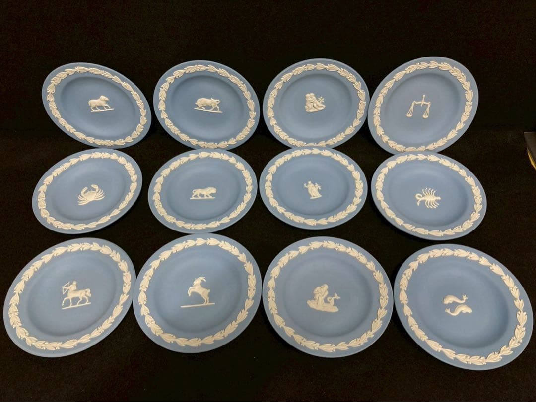 ✨希少✨【日本未発売】ウェッジウッド　12星座リリーフ　ジャスパーウェア★