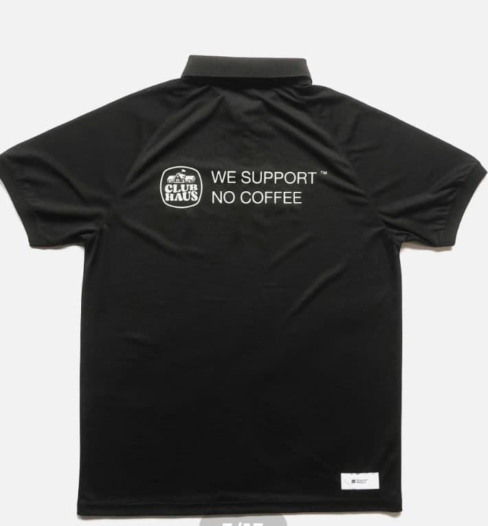 NO COFFEE CLUBHAUS ポロシャツ ブラック XL