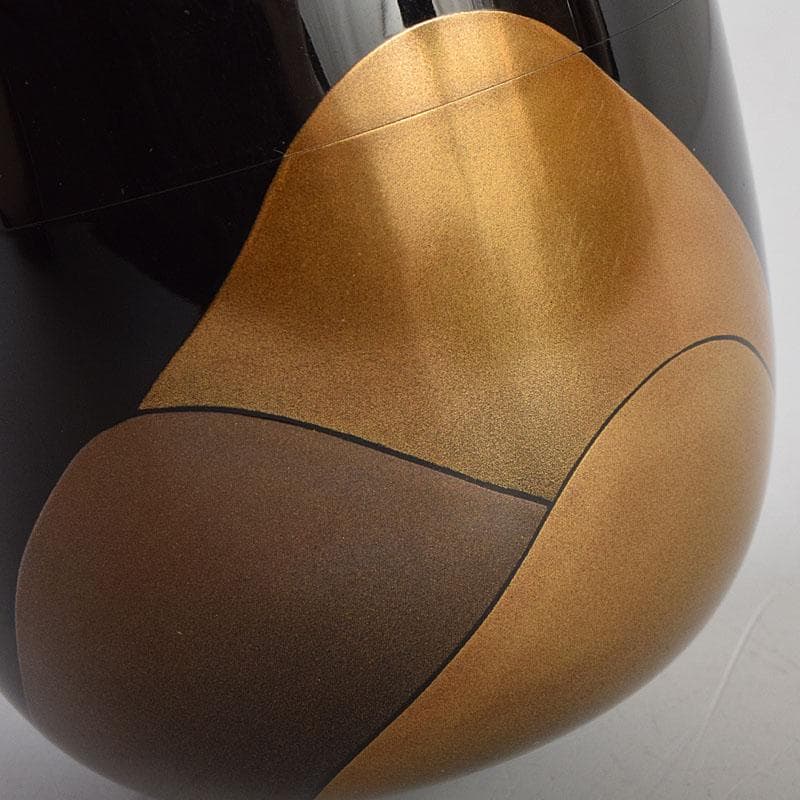 Soho 茶道具　竹内幸斎作　遠山蒔絵　大棗　共箱　V　9138