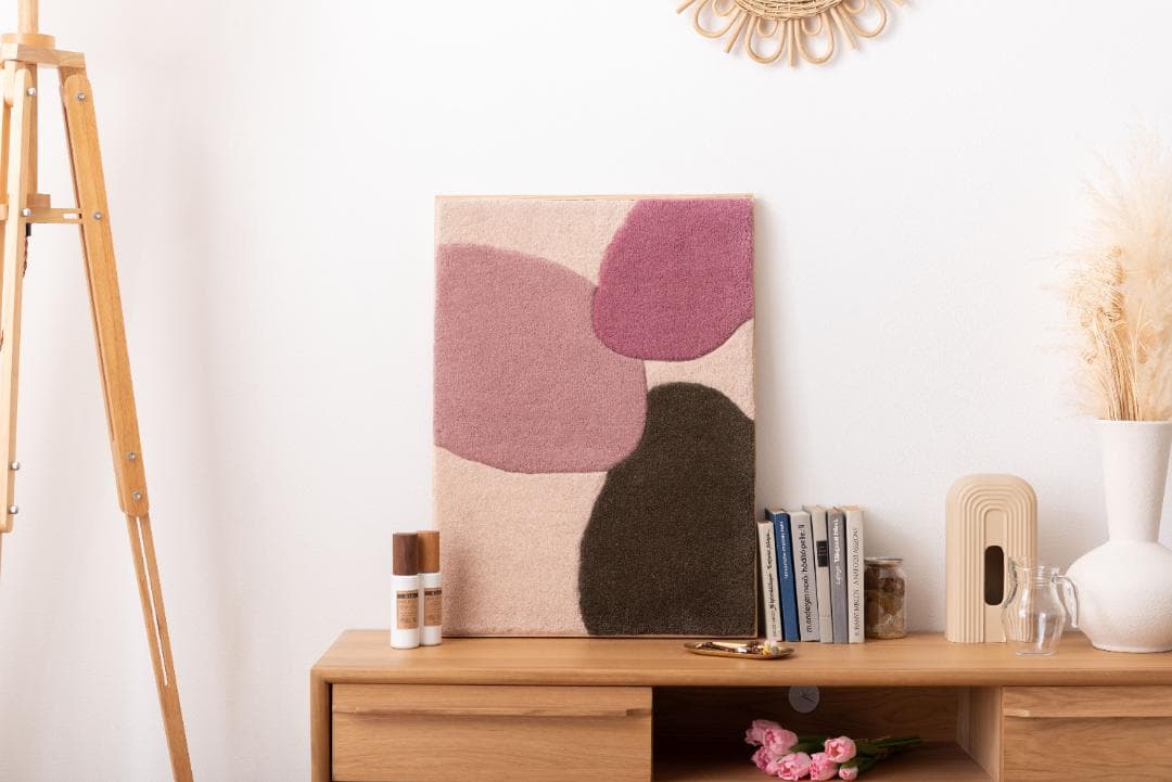 ウォールアート インテリア アートパネル 壁飾り ピンク FAB-014 N01