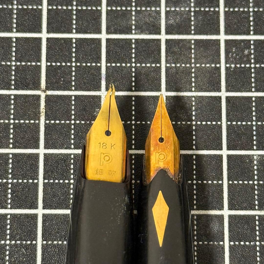【ジャンク】ペン先のみ 万年筆 18K 2個セット
