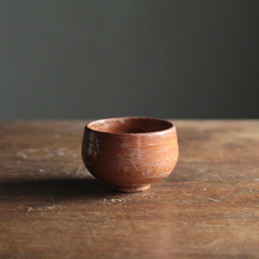 赤楽 小碗 No.5 大盃 小服茶碗 茶籠茶碗 古美術 古道具 アンティーク