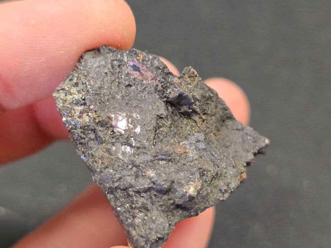 パイロクスマンガン 田口鉱山 自己採集品 原石