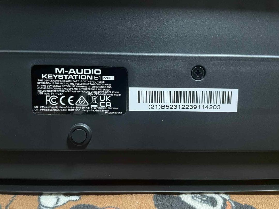 鍵盤楽器 M-Audio Keystation 61 MK3 w/ Pedal