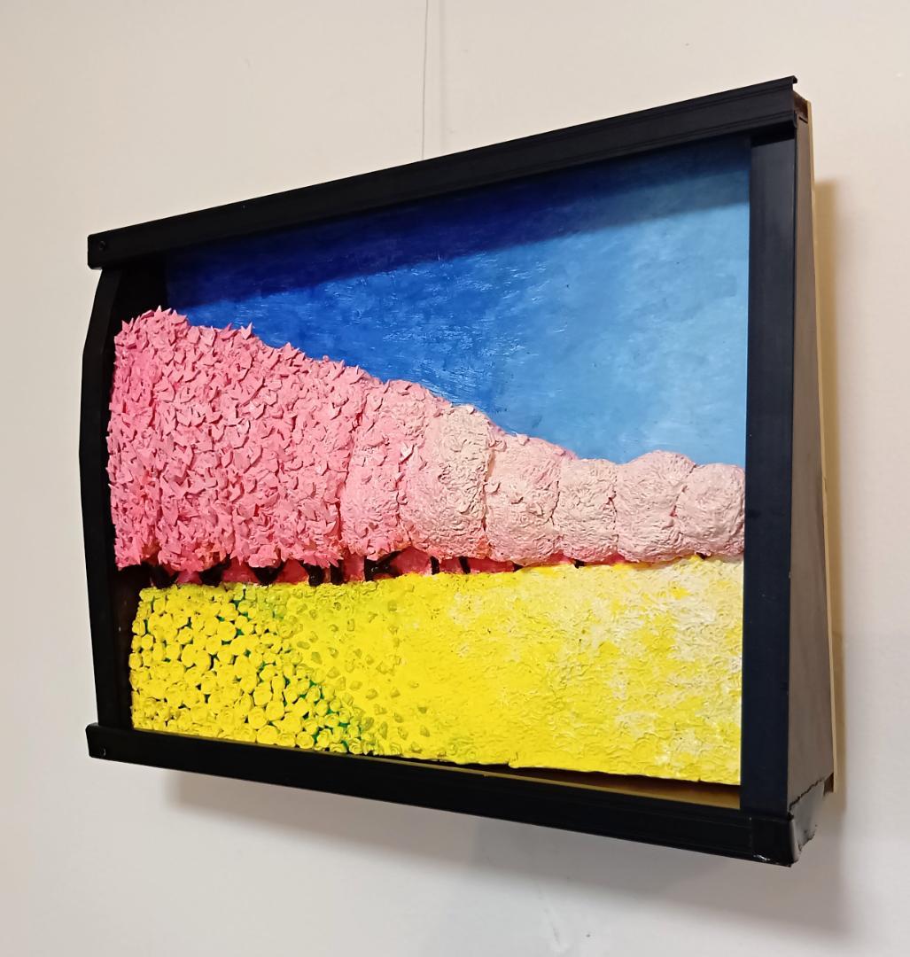 「権現堂公園の桜と菜の花」（未来絵画）