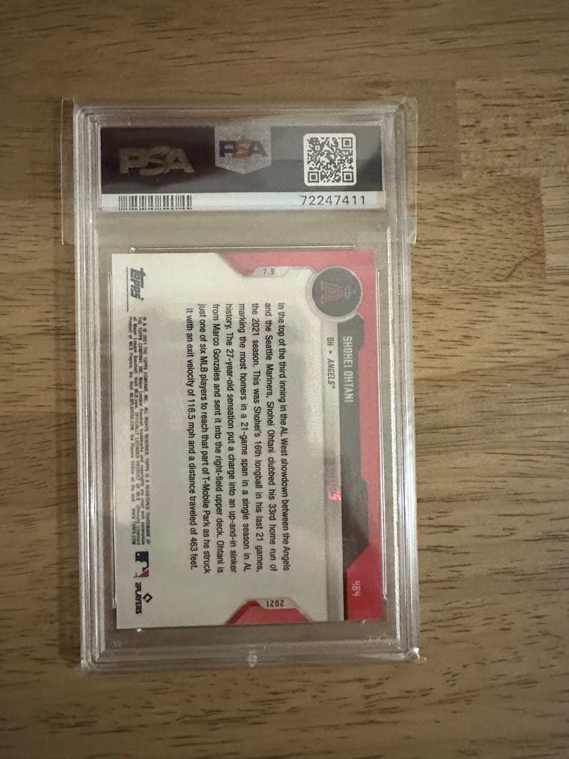 【PSA10】世界で19枚　大谷翔平 前半戦ラストHR topps カード