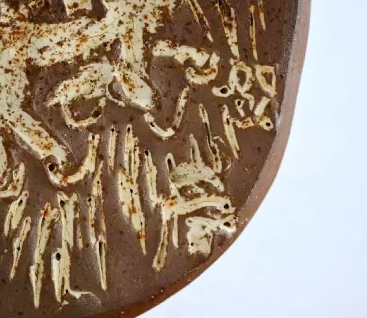 【希少】秋山巌　フクロウ　陶板