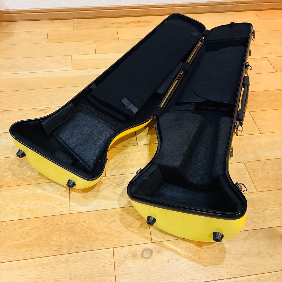 CCシャイニー トロンボーン ハードケース イエロー J.W.Eastman
