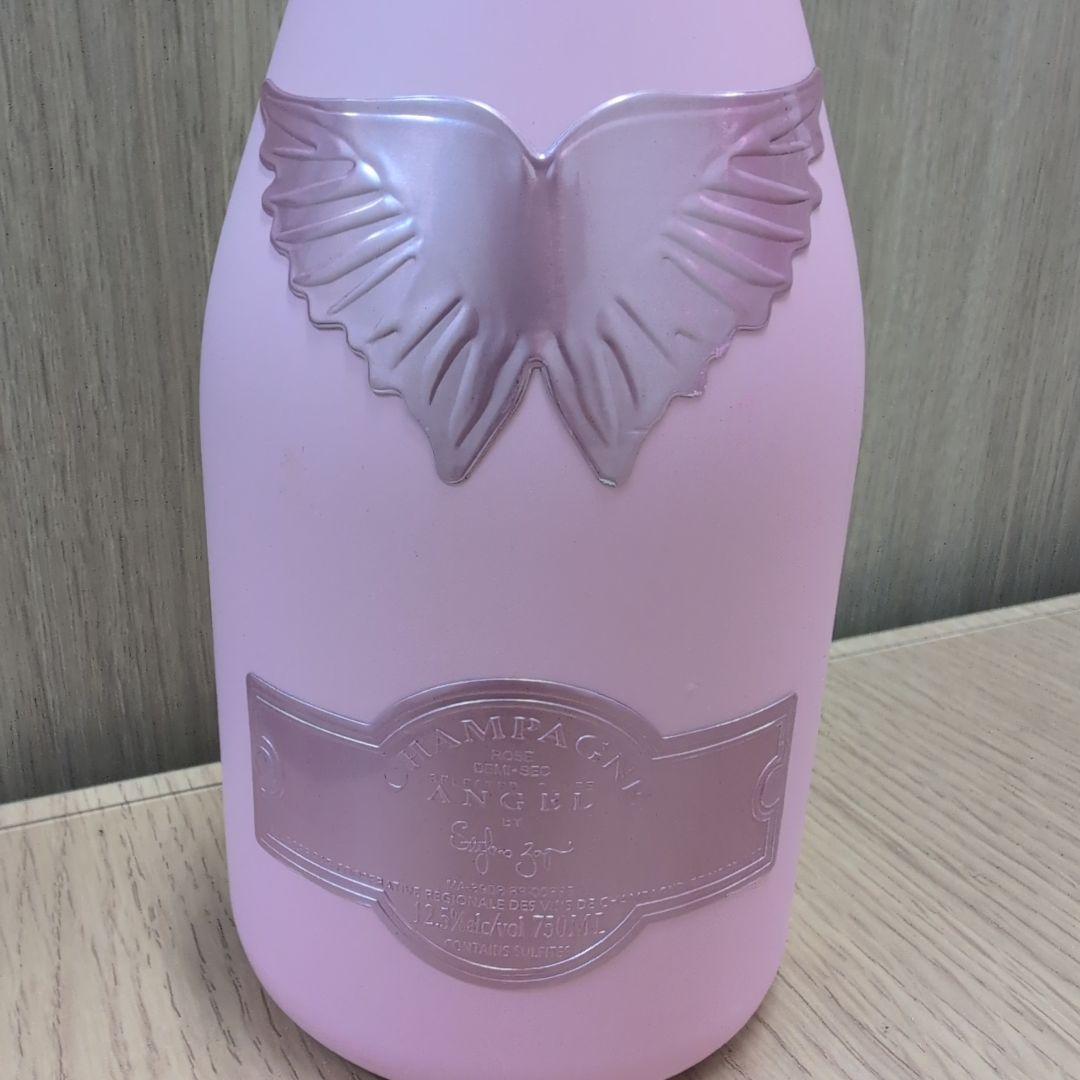エンジェルドゥミセック ファーケース付き シャンパン ロゼ 未開栓