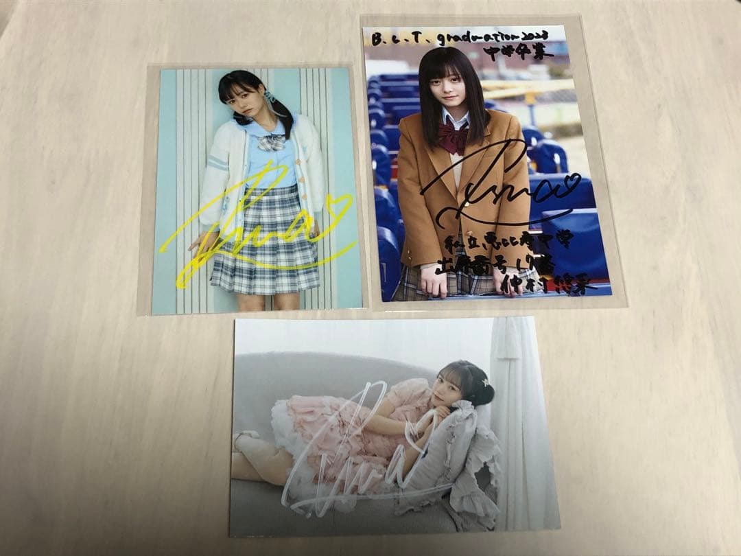 仲村悠菜　サイン入り生写真・ライブグッズセット　まとめ売り