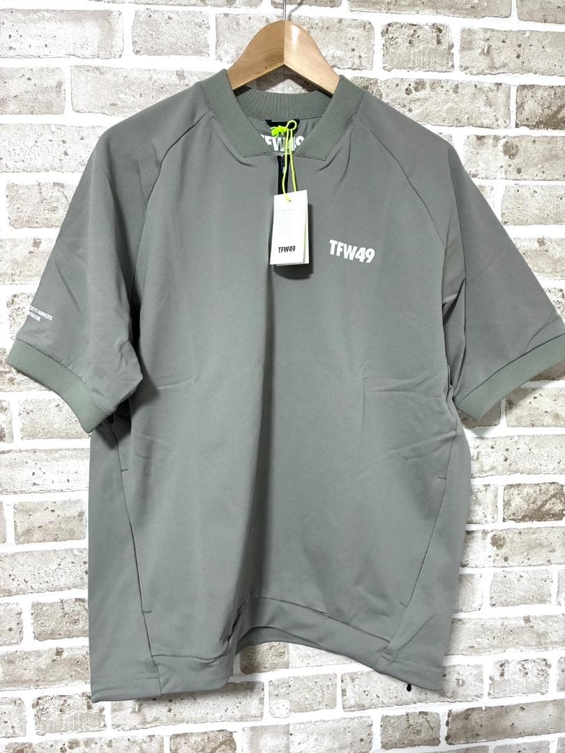 【早い者勝ち✨】新品 TFW49 メンズ 半袖 ハーフジップスウェット Mサイズ