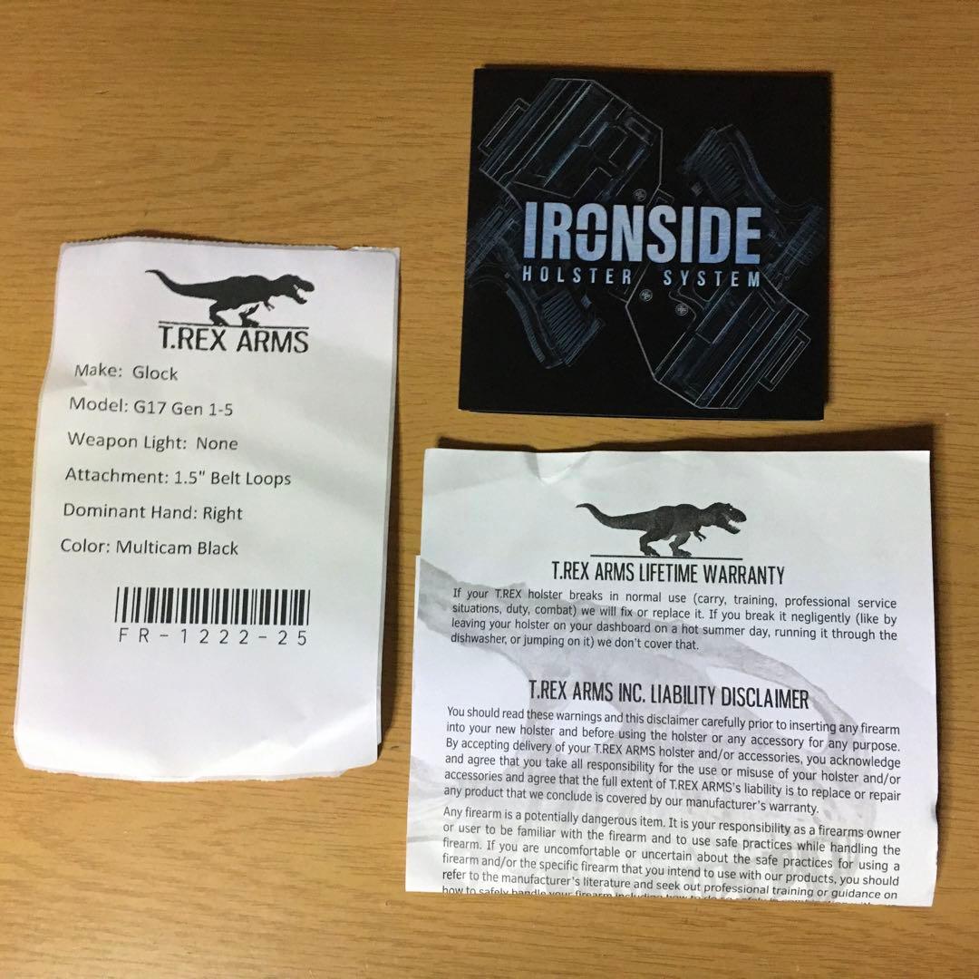 個人装備 T.Rex Arms Ironside GLOCK