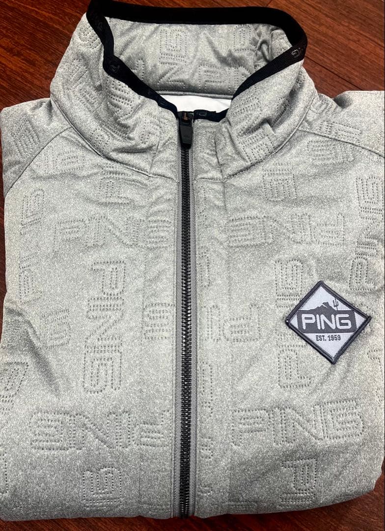 定価17,600円 PING ピン 防風 撥水 中綿 ブルゾン M グレー