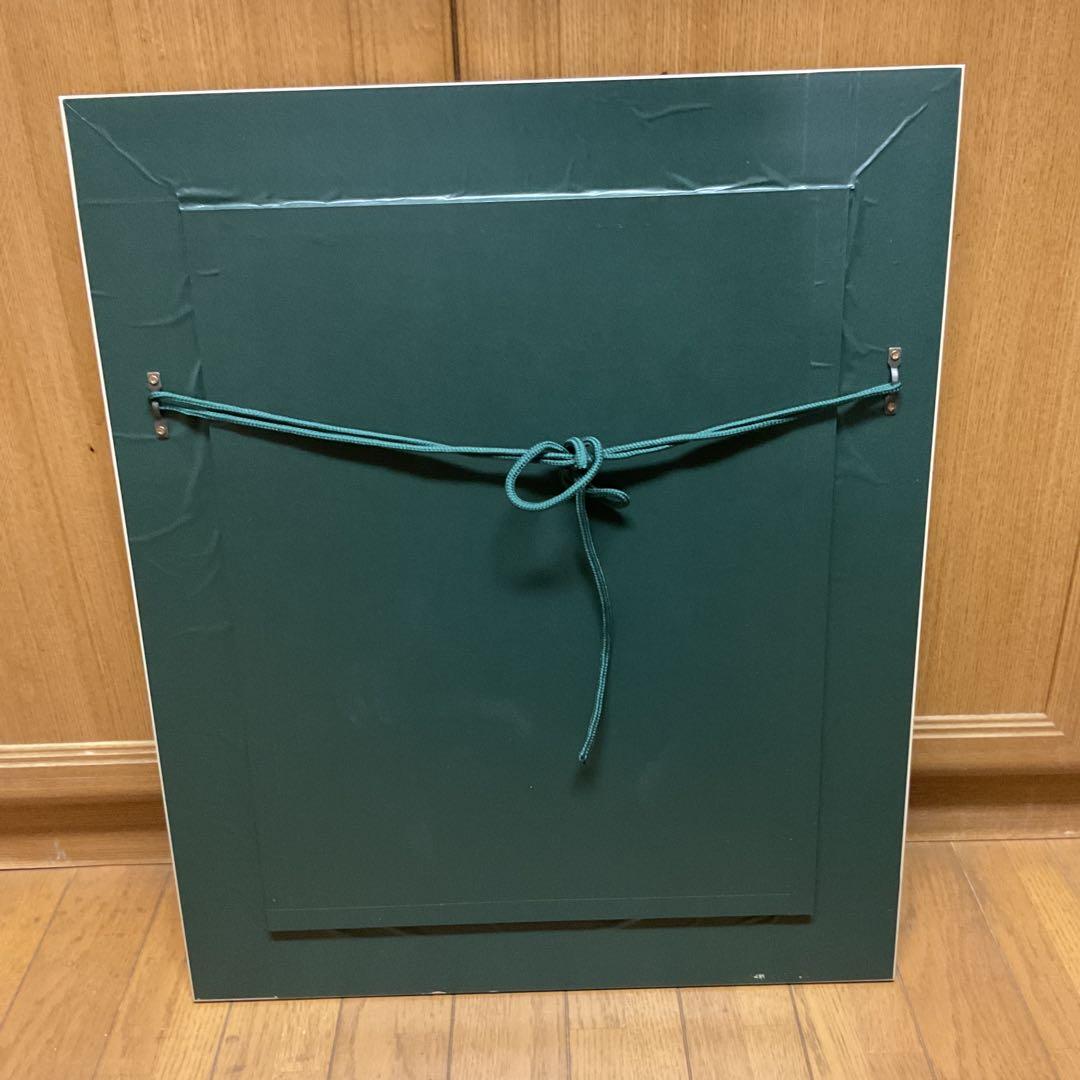 油彩画　レオナルド・ダビンチ 【　モナリザの微笑　】　模写　額装仕立て