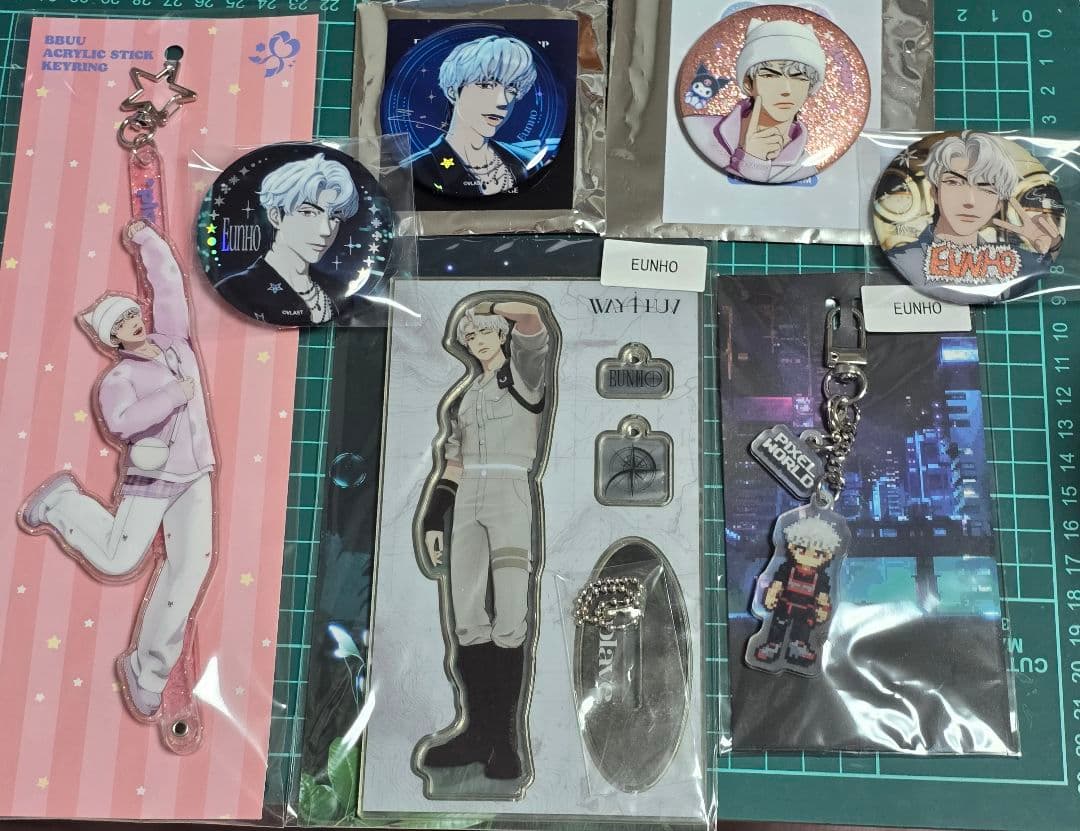 【特別値下】PLAVE EUNHO ウノ アクスタ 缶バッジ キーリング