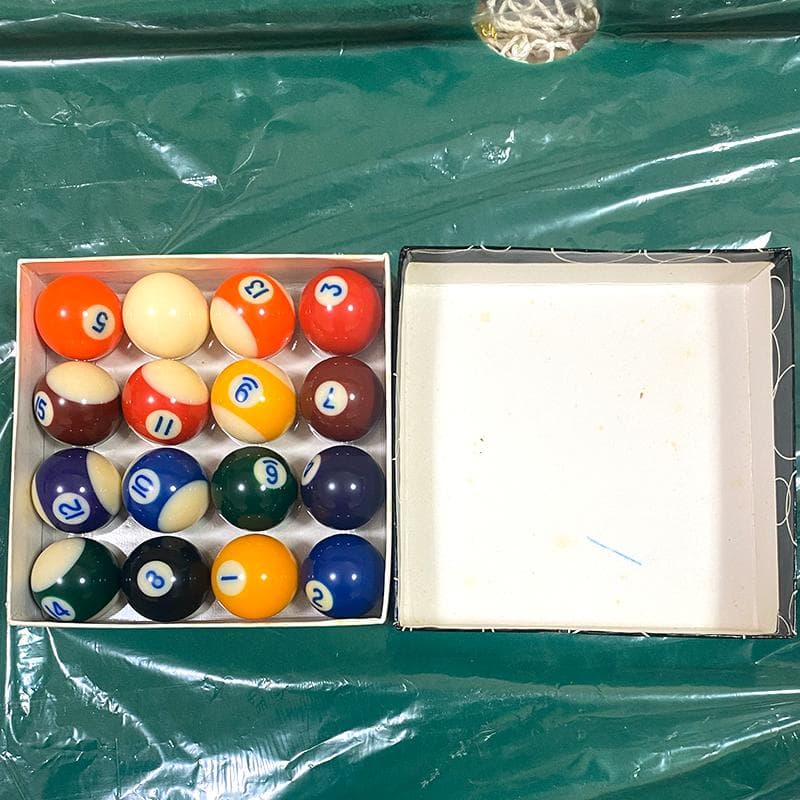 ミニビリヤードテーブルセット 木製 ビリヤード台 約91×50×20cm