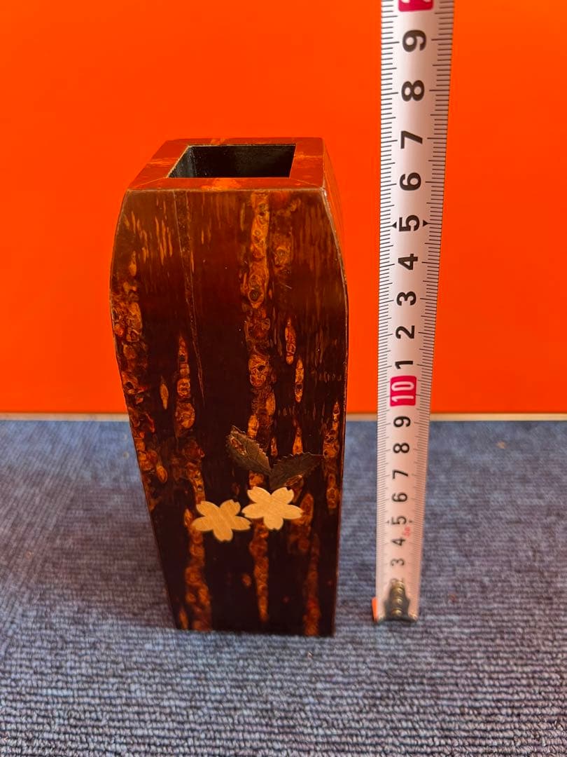 1247 桜皮細工　花瓶　伝統工芸品　未使用