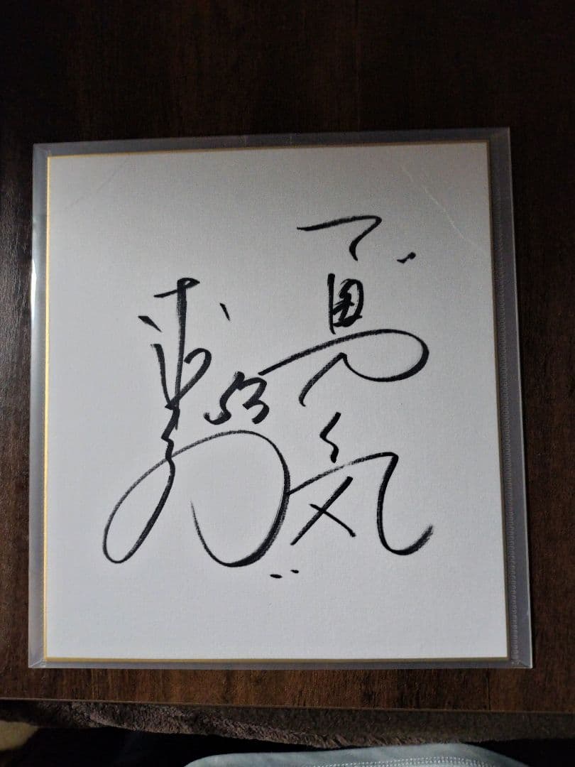 阪神タイガース　OB赤星憲広さん　直筆サイン色紙(保護ファイル付)