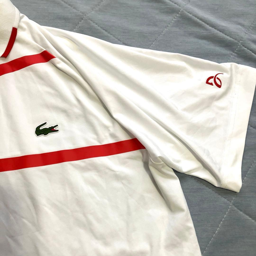 新品　2020年ウィンブルドン　全仏　ラコステ ジョコビッチモデル　ポロシャツ