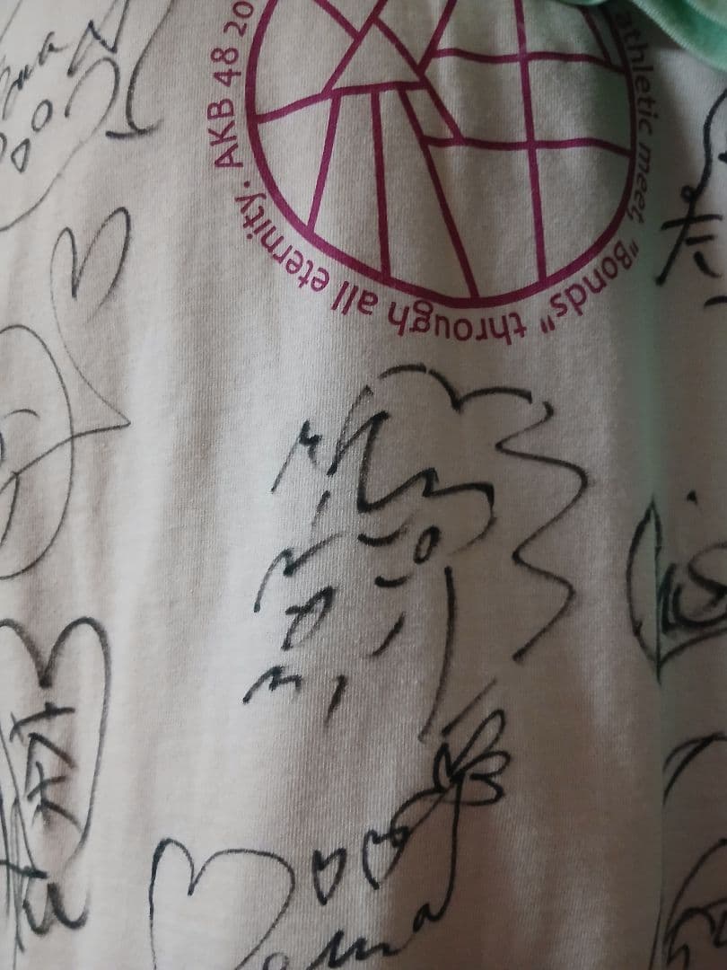AKB48 大運動会 絆Tシャツ 直筆サイン 20周年 チームA K B