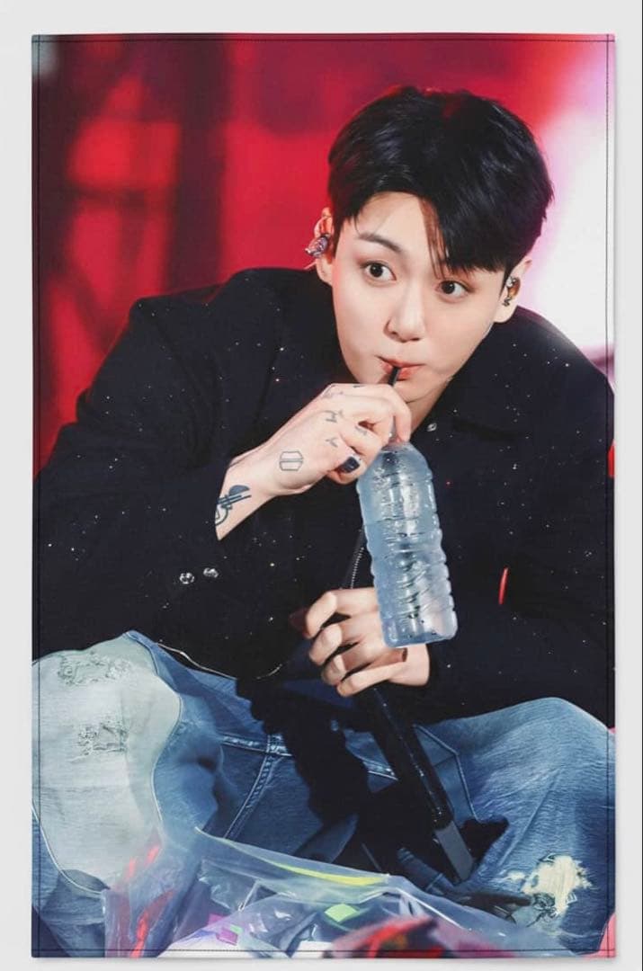 Jungkook ジョングク グク スローガンフェイスタオル 40×60cm