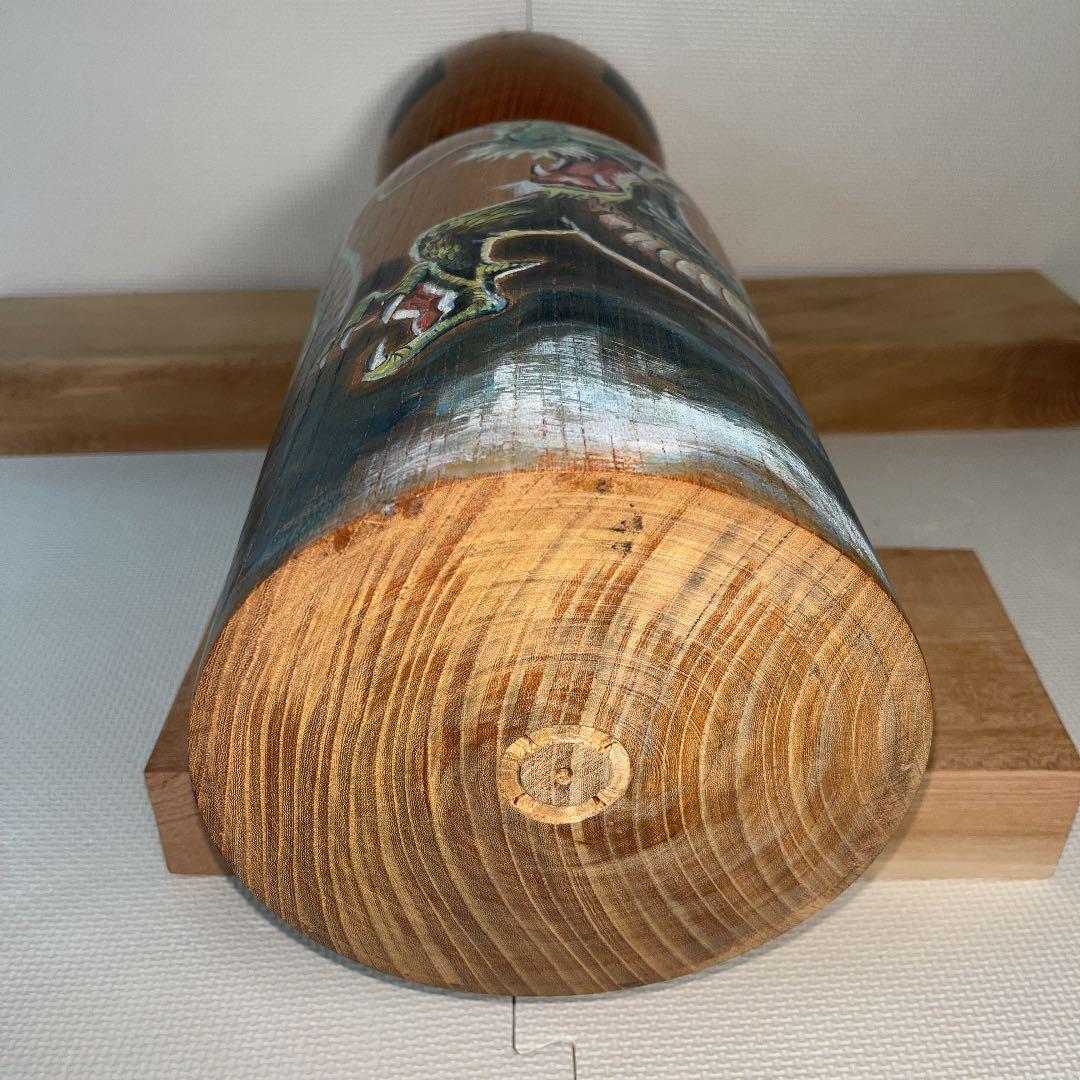 ⭕️⭕️2尺大　伝統こけし　木地山こけし　師匠伊藤常治　元祖　佐々木春男作