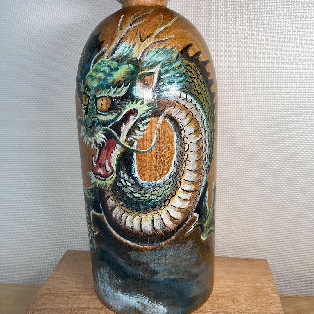 ⭕️⭕️2尺大　伝統こけし　木地山こけし　師匠伊藤常治　元祖　佐々木春男作