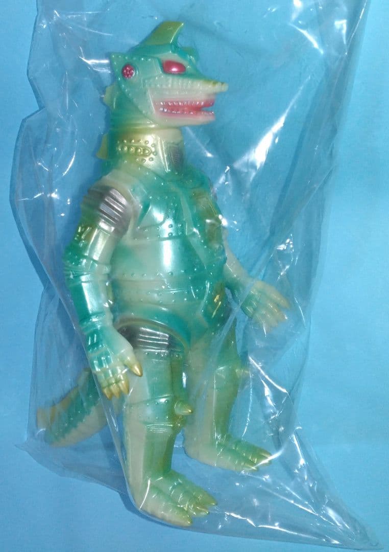 【ブルマァク】メカゴジラ蓄光グリーン・ソフビ人形／イベント限定品