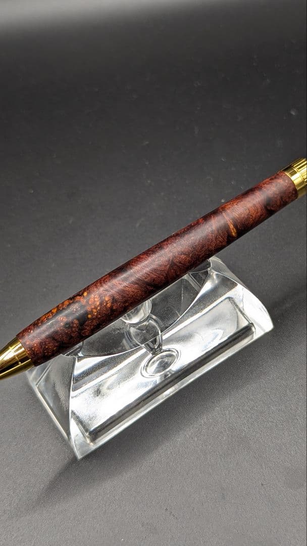 450ペン工房翌檜　極上　ココボロ　瘤杢　木軸シャーペン　ボールペン