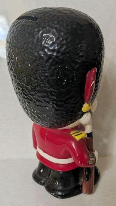 ★激レア★　昭和レトロ　内藤ルネ　陶器　貯金箱　イギリス兵隊　衛兵　ヴィンテージ