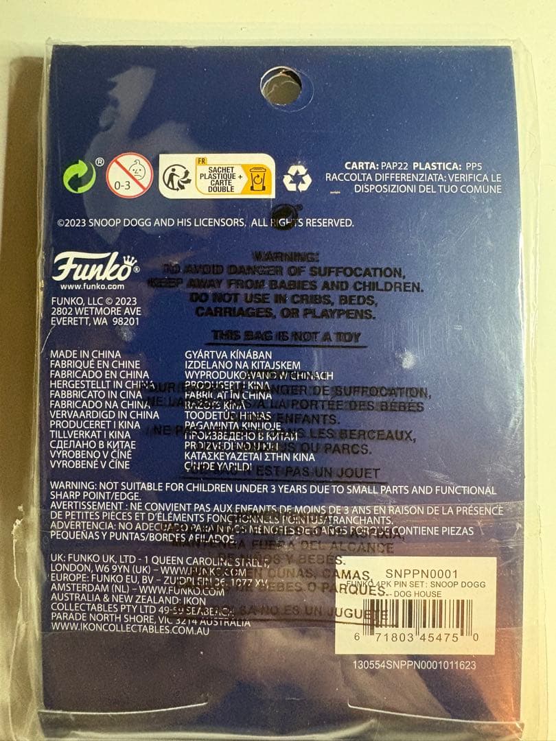 FUNKO SNOOP DOGG DOGGYSTYLE 4ピンズセット