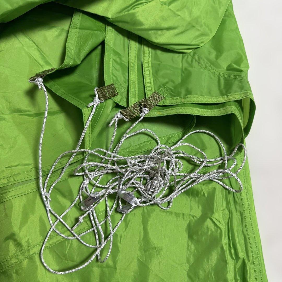 極美品モンベル　ミニタープ HX ポール2本セット　グリーン