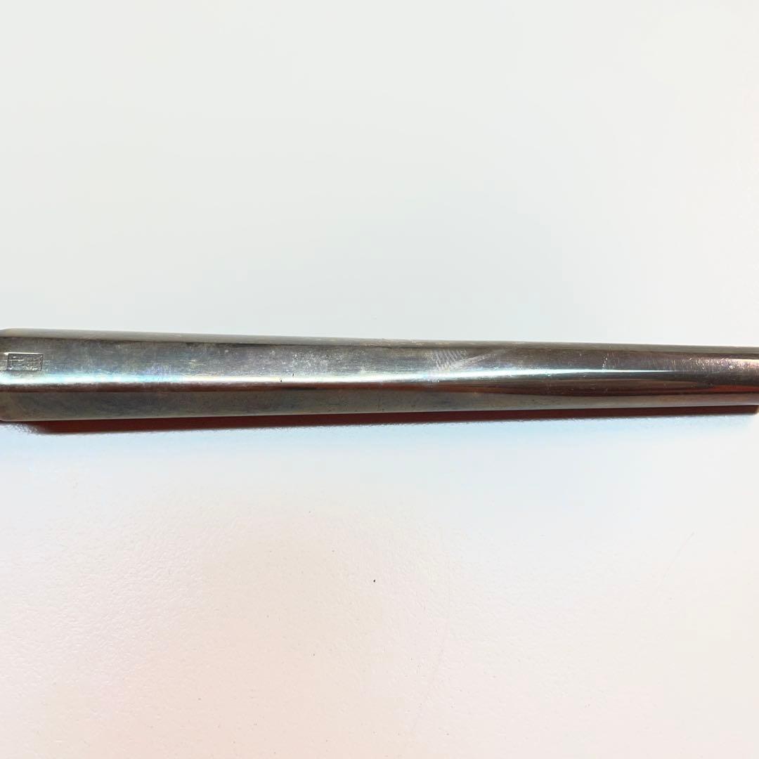 煙管　純銀製刻印　六角形