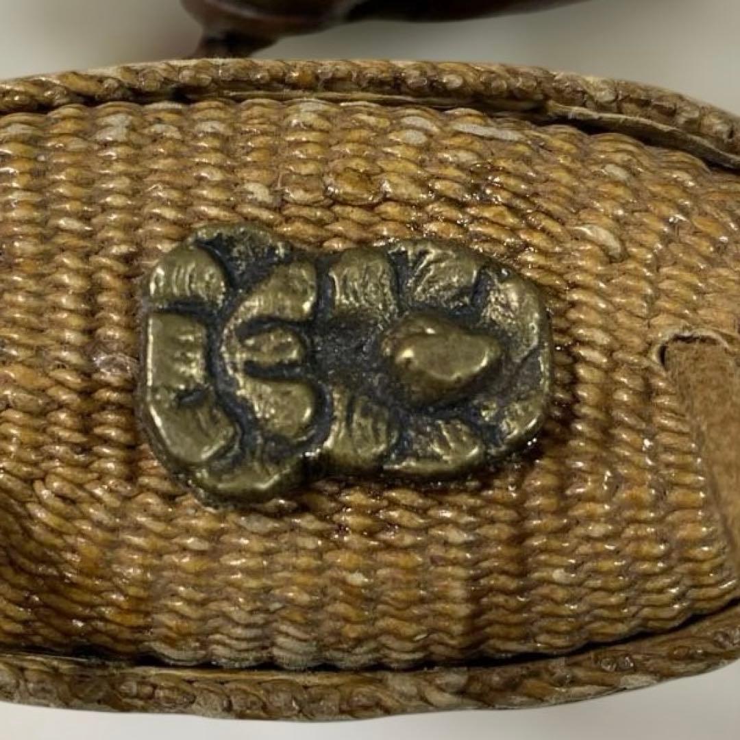 A-6 提物　下げ物　竹細工　在銘　根付　小物入れ　雑貨　時代物　美術品　工芸品